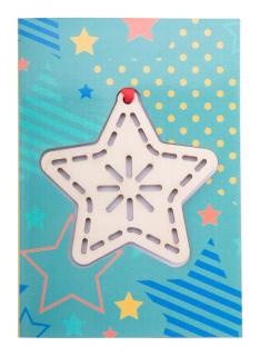 TreeCard Christmas card, star 