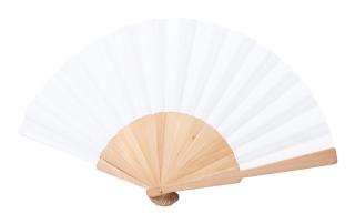Woter RPET hand fan, nature Nature,white