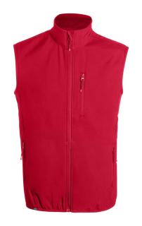 Jandro RPET softshell vest, red Red | S