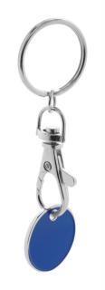Eurocoin trolley coin keyring Aztec blue