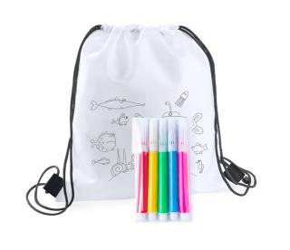 Carle colouring drawstring bag 
