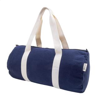 Rekan Duff recycled canvas sports bag Aztec blue