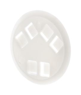 Espot Button für Lanyard Weiß