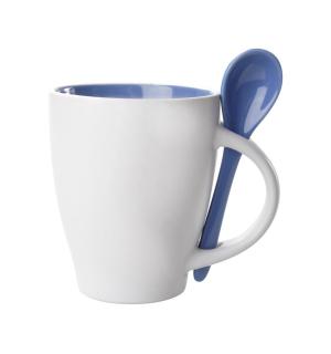 Spoon Tasse Blau/weiß
