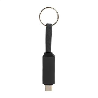 Keycab Schlüsselanhänger mit 60W USB-C-Kabel 