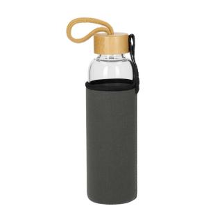 Glass bottle with sleeve "Bamboo" 0,55 l 