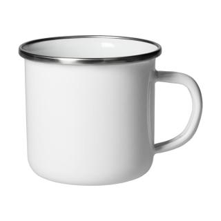 Emaille-Becher "Cozy",300 ml, weiß 