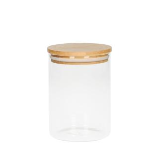Glass storage jar "Bamboo", 700 ml 