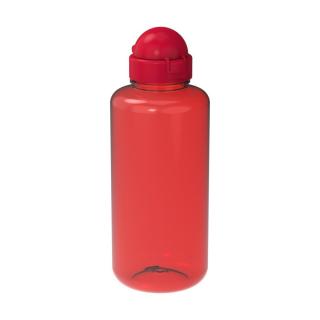 Drinking bottle "Junior, 1 l Transparent red