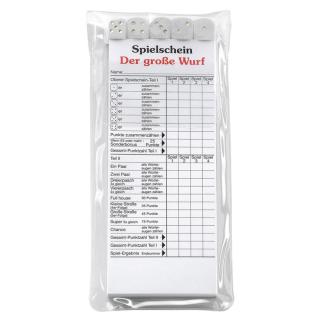 Würfelspiel "Der große Wurf" im Etui 