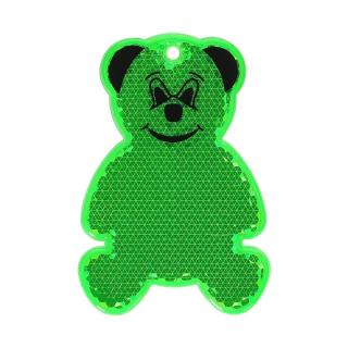 Reflector "Bear" Transparent green