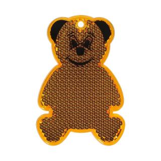 Reflector "Bear" Transparent orange