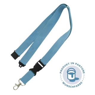 Lanyard Polyester Karabiner, Schnalle, Verschluss | 20mm | Pantone (Wunschfarbe)