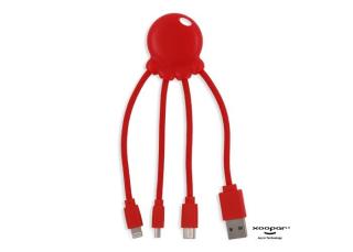 2087 | Xoopar Eco Octopus GRS Charging cable Red