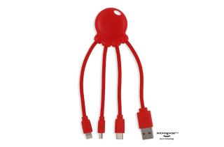 2087 | Xoopar Octopus Charging cable Rot