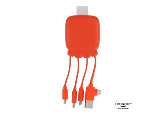 3192 | Xoopar Octopus Gamma 2 Bio Charging cable with 3.000mAh Powerbank Orange