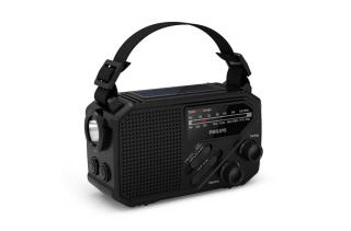 Philips TAR1609 Emergency Radio with Analog FM/AM Tuner and Flashlight 