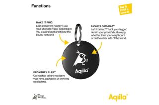 Enjoy Technology Aqiila Tagbird – Fahrradklingel mit wasserdichter Smartfinder 