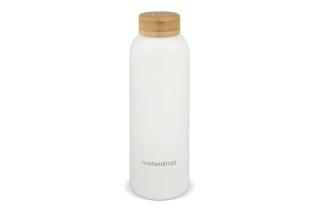 Waterdrop Stainless Steel Bottle with Bamboo Cap 600ml 