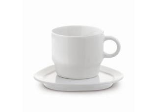 Cup & saucer triangle Satellite 180ml White