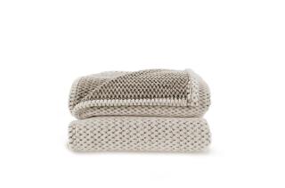 InSideOut Sagaform Anni R-PET Vlies-Decke Beige