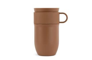 InSideOut Sagaform Ted isolierter Becher, 280ml auslaufsicher und spülmaschinenfest Braun