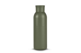 InSideOut Sagaform Tekla Push Stahlisolierflasche mit Druckverschluss (recycelt) 500 ml Grün