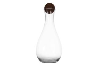 InSideOut Sagaform Nature Weinkaraffe mit Korkstopfen 2 liter Transparent