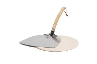 Orrefors Hunting pizza stone with pizza shovel 