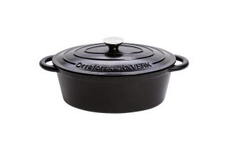 Orrefors Jernverk Enamelled Oval Iron Pan 3.5L 