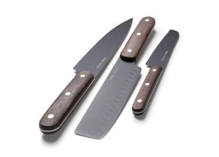 Orrefors Jernverk knife set wood set of 3 