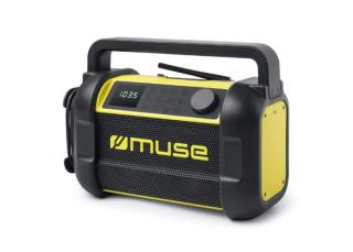 M-928 | Muse arbeitsradio mit bluetooth 20W mit FM-Radio Schwarz/gelb