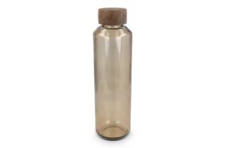 InSideOut Recycelte Glaswasserflasche ReuuZ mit Holzverschluss 650 ml 
