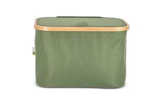 InSideOut faltbarer Korb mit Deckel Sogne 38 x 26 x 25cm rPET Olivgrün