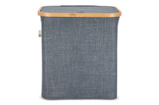 InSideOut faltbarer Korb mit Deckel Sogne 40,5 x 33 x 42cm rPET Dunkelgrau