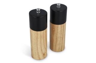 InSideOut Holz-Salz- und Pfeffermühle-Set Schwarz