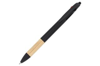 3-Farben-Stift mit Bambusgriff 