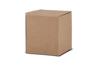 Geschenkbox für Kaffeebecher Braun
