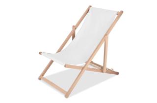 Klappbare Sublimations Liegestuhl Weiß