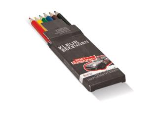 Short pencils in custom-made box Multicolored