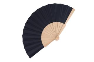 Hand fan wood &amp; R-PET Dark blue