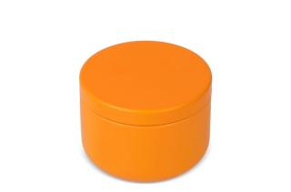 Asana unparfümierte Kerze auf Pflanzenbasis in recycelter Dose Orange
