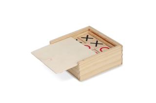 Tic Tac Toe set in wooden box 