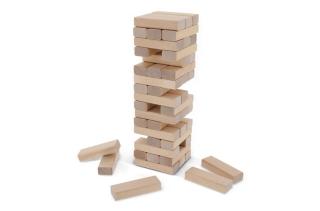 Tower game wood in pouch Timber