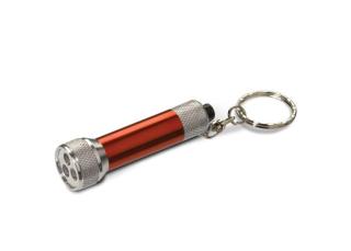 Mini-LED-Lampe mit Schlüsselring Rot