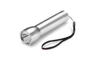 Taschenlampe mit Powerbank 2200mAh Silber