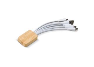 Charging cable bamboo with R-PET 