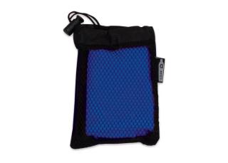 Kühlendes Handtuch aus RPET-Material, 30x80cm Schwarz/blau