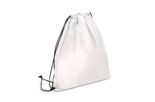 R-PET Drawstring bag non-woven 38 x 42cm 75g/m² White
