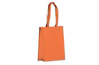 R-PET Carry bag laminated non-woven 24 x 11 x 30cm 105g/m² Orange